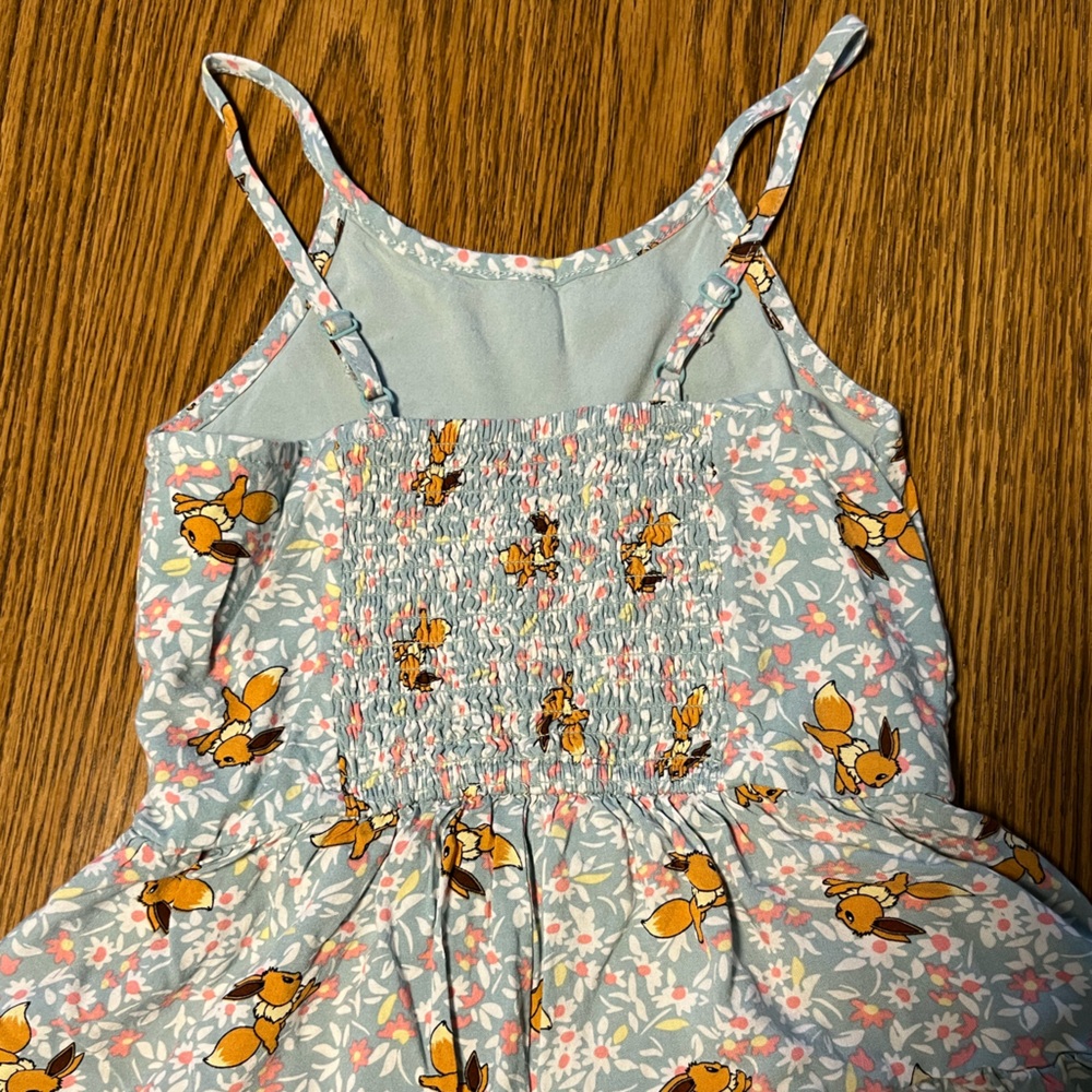 Pokémon Size 4/5 Floral Blue Kids Romper - Picture 4 of 5
